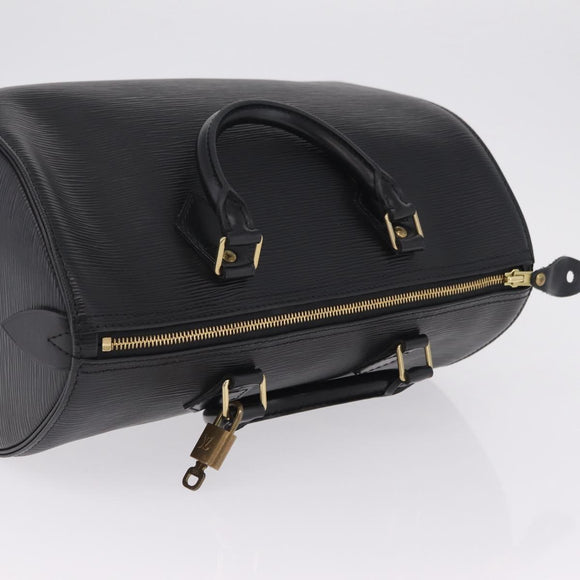 LOUIS VUITTON Epi Speedy 30 Hand Bag Noir black M43002 LV Auth 210985V