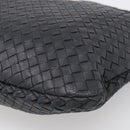 Bottega Veneta Hobo INTRECCIATO Bag Leather Black Gold 115653 Auth 210988V-10
