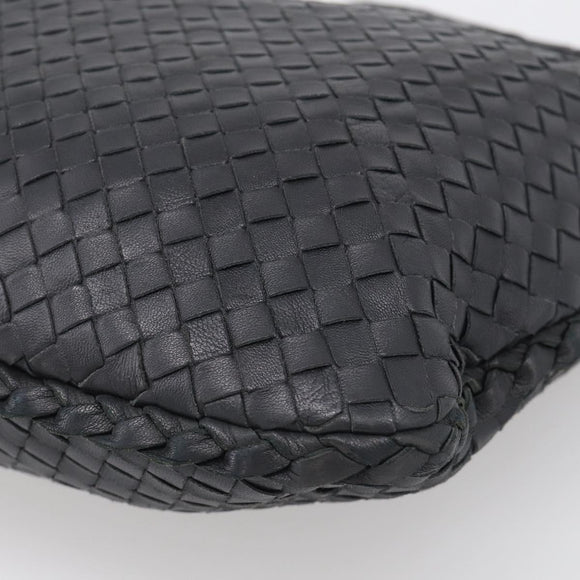 Bottega Veneta Hobo INTRECCIATO Bag Leather Black Gold 115653 Auth 210988V