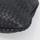 Bottega Veneta Hobo INTRECCIATO Bag Leather Black Gold 115653 Auth 210988V-12