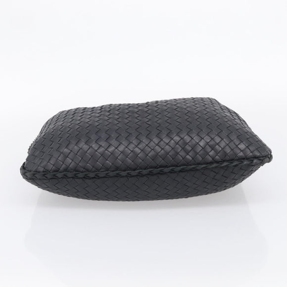 Bottega Veneta Hobo INTRECCIATO Bag Leather Black Gold 115653 Auth 210988V