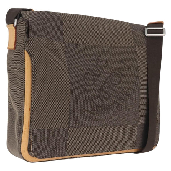 LOUIS VUITTON Damier Geant Message Shoulder Bag Tail M93030 LV Auth 210990A