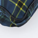 PRADA Shoulder Bag Nylon Green Silver Auth 210991A-13