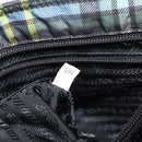 PRADA Shoulder Bag Nylon Green Silver Auth 210991A-26