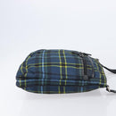 PRADA Shoulder Bag Nylon Green Silver Auth 210991A-4