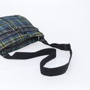 PRADA Shoulder Bag Nylon Green Silver Auth 210991A-7