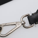 PRADA Shoulder Bag Leather Black Silver Auth 210992V-28