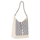 GUCCI GG Canvas Jackie Shoulder Bag Gray Silver 001 3876 Auth 210994V-1