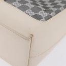 GUCCI GG Canvas Jackie Shoulder Bag Gray Silver 001 3876 Auth 210994V-12