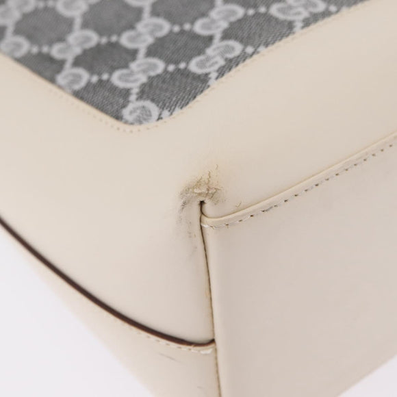 GUCCI GG Canvas Jackie Shoulder Bag Gray Silver 001 3876 Auth 210994V