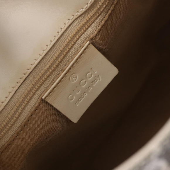 GUCCI GG Canvas Jackie Shoulder Bag Gray Silver 001 3876 Auth 210994V
