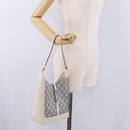 GUCCI GG Canvas Jackie Shoulder Bag Gray Silver 001 3876 Auth 210994V-25