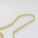 CELINE Belt Bag Hand Bag Leather 2way Yellow Silver Auth 210995V-10