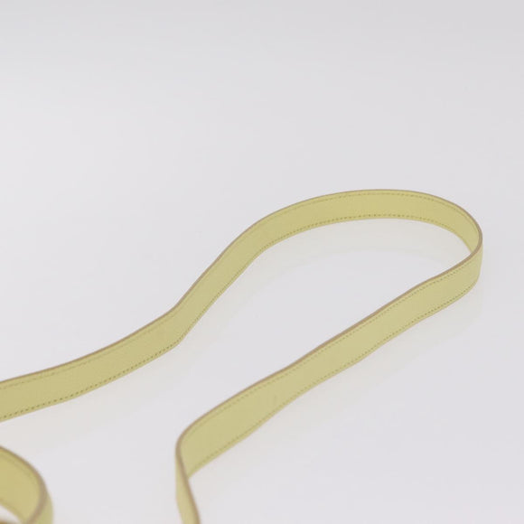 CELINE Belt Bag Hand Bag Leather 2way Yellow Silver Auth 210995V