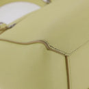 CELINE Belt Bag Hand Bag Leather 2way Yellow Silver Auth 210995V-14