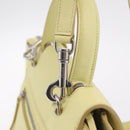 CELINE Belt Bag Hand Bag Leather 2way Yellow Silver Auth 210995V-16