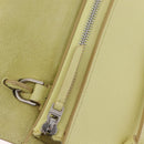 CELINE Belt Bag Hand Bag Leather 2way Yellow Silver Auth 210995V-22