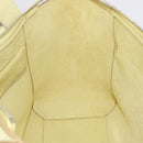CELINE Belt Bag Hand Bag Leather 2way Yellow Silver Auth 210995V-24