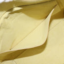 CELINE Belt Bag Hand Bag Leather 2way Yellow Silver Auth 210995V-26