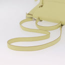CELINE Belt Bag Hand Bag Leather 2way Yellow Silver Auth 210995V-9