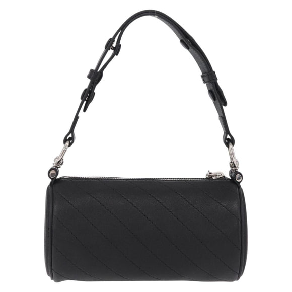 GUCCI Blondy Shoulder Bag Leather Black Silver 700170 Auth 210996V