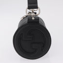 GUCCI Blondy Shoulder Bag Leather Black Silver 700170 Auth 210996V-4
