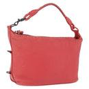 Bottega Veneta Shoulder Bag Leather Red 114088 Auth 210999-1