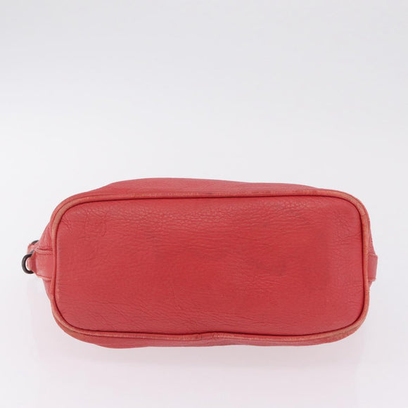 Bottega Veneta Shoulder Bag Leather Red 114088 Auth 210999