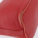 Bottega Veneta Shoulder Bag Leather Red 114088 Auth 210999-13