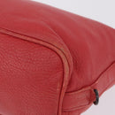 Bottega Veneta Shoulder Bag Leather Red 114088 Auth 210999-14