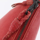 Bottega Veneta Shoulder Bag Leather Red 114088 Auth 210999-15