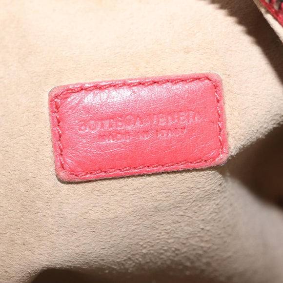Bottega Veneta Shoulder Bag Leather Red 114088 Auth 210999