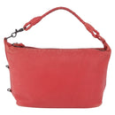 Bottega Veneta Shoulder Bag Leather Red 114088 Auth 210999-2