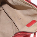 Bottega Veneta Shoulder Bag Leather Red 114088 Auth 210999-21