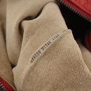 Bottega Veneta Shoulder Bag Leather Red 114088 Auth 210999-22