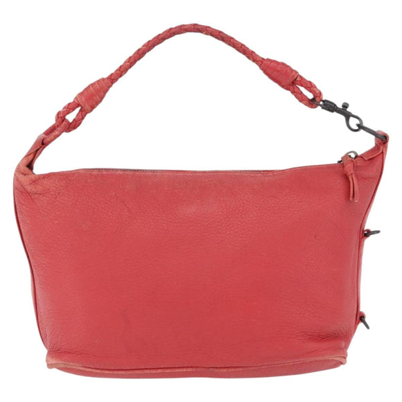 Bottega Veneta Shoulder Bag Leather Red 114088 Auth 210999