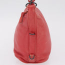 Bottega Veneta Shoulder Bag Leather Red 114088 Auth 210999-5
