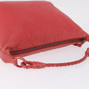 Bottega Veneta Shoulder Bag Leather Red 114088 Auth 210999-6