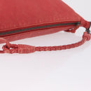 Bottega Veneta Shoulder Bag Leather Red 114088 Auth 210999-7