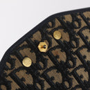 Christian Dior Trotter Canvas Chain Shoulder Bag Navy Gold Tone Auth 211003-17