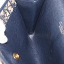 Christian Dior Trotter Canvas Chain Shoulder Bag Navy Gold Tone Auth 211003-22