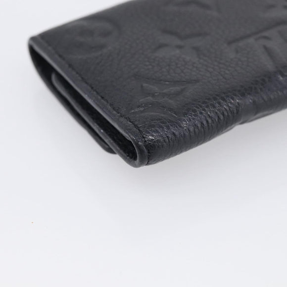 LOUIS VUITTON Monogram Empreinte Multicles6 Key Case Black M64421 Auth 211006V