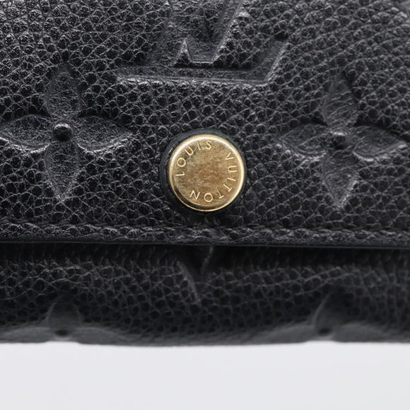 LOUIS VUITTON Monogram Empreinte Multicles6 Key Case Black M64421 Auth 211006V