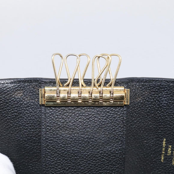 LOUIS VUITTON Monogram Empreinte Multicles6 Key Case Black M64421 Auth 211006V