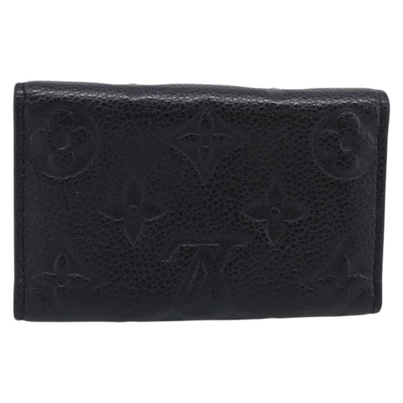 LOUIS VUITTON Monogram Empreinte Multicles6 Key Case Black M64421 Auth 211006V