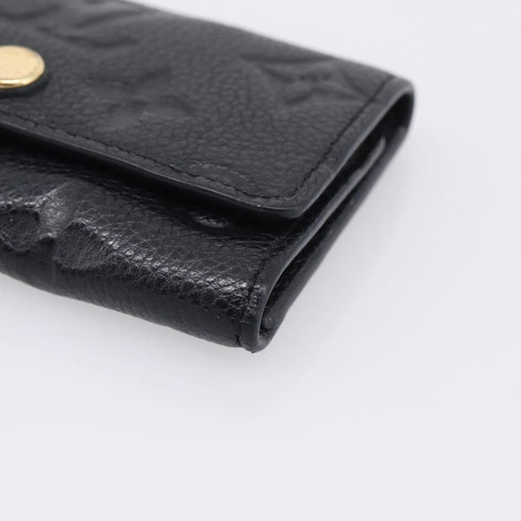 LOUIS VUITTON Monogram Empreinte Multicles6 Key Case Black M64421 Auth 211006V