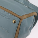 Saint Laurent Muse To Hand Bag Leather 2way Light Blue Gold 283731 Auth 211010V-18