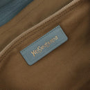Saint Laurent Muse To Hand Bag Leather 2way Light Blue Gold 283731 Auth 211010V-22