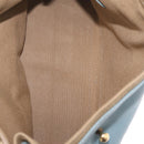 Saint Laurent Muse To Hand Bag Leather 2way Light Blue Gold 283731 Auth 211010V-23