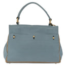 Saint Laurent Muse To Hand Bag Leather 2way Light Blue Gold 283731 Auth 211010V-3
